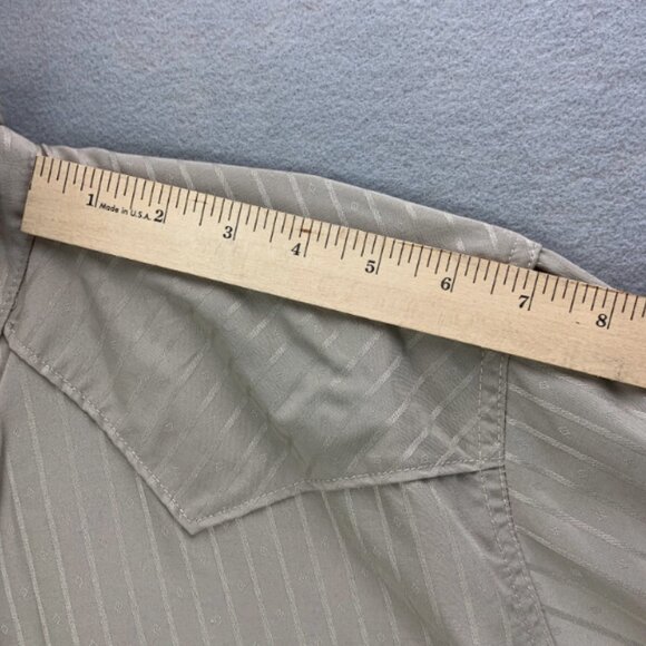 Rodeo Clothing Co Shirt Mens Extra Large Tan Pearl Snap Western Rodeo Cowboy‎ - Picture 13 of 15